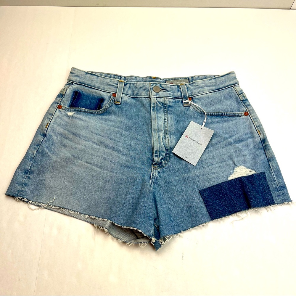 AG Adriano‎ Goldschmied Alexxis Short High Rise Wedgie Womens Size 31 Denim NEW